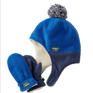L.l. Bean hat and mittens size 12-24 months